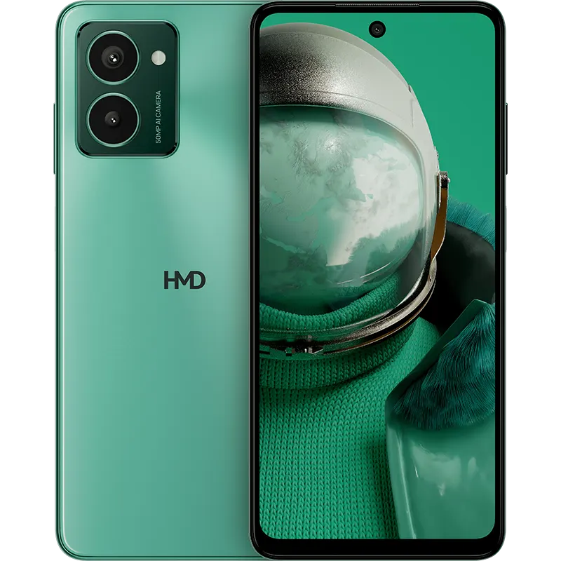 HMD Smartphone Pulse 4G 6,56 HD+, Android 14, cámara dual 13 MP, 4GB/64GB almacenamiento, hasta 59 horas de batería, OZO Audio, fácil de reparar, Dual SIM - Negro