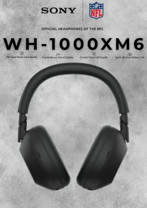 Sony WH-1000XM6 | 30mm Soft Edge Carbon Fiber | HD QN3 Processor | 12-Mic Array | Foldable Design